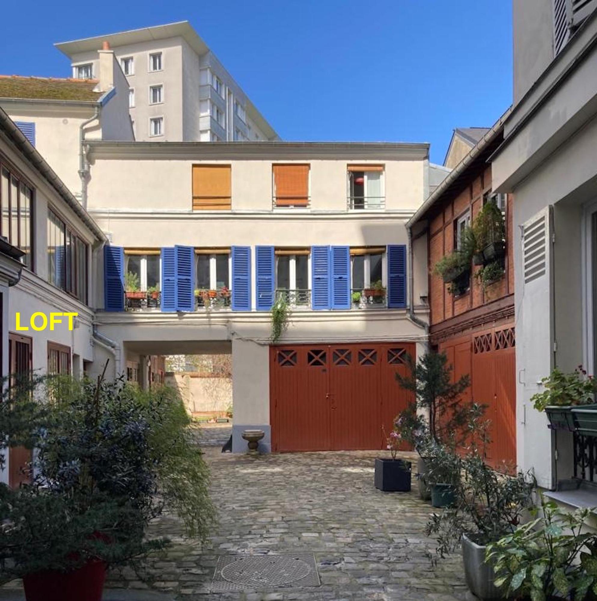 Ferienwohnung Loft Character With A View Of Court Paris Exterior foto